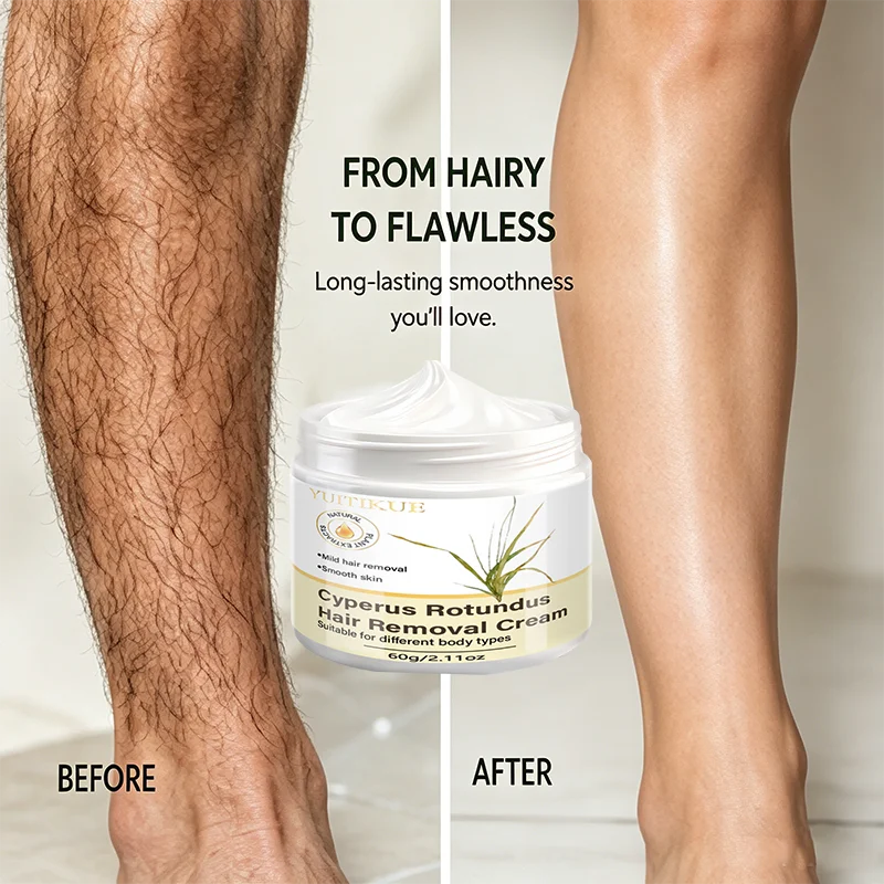 YUITIKUE Cyperus Rotundus Natural Hair Removal Cream for Silky Skin - 5
