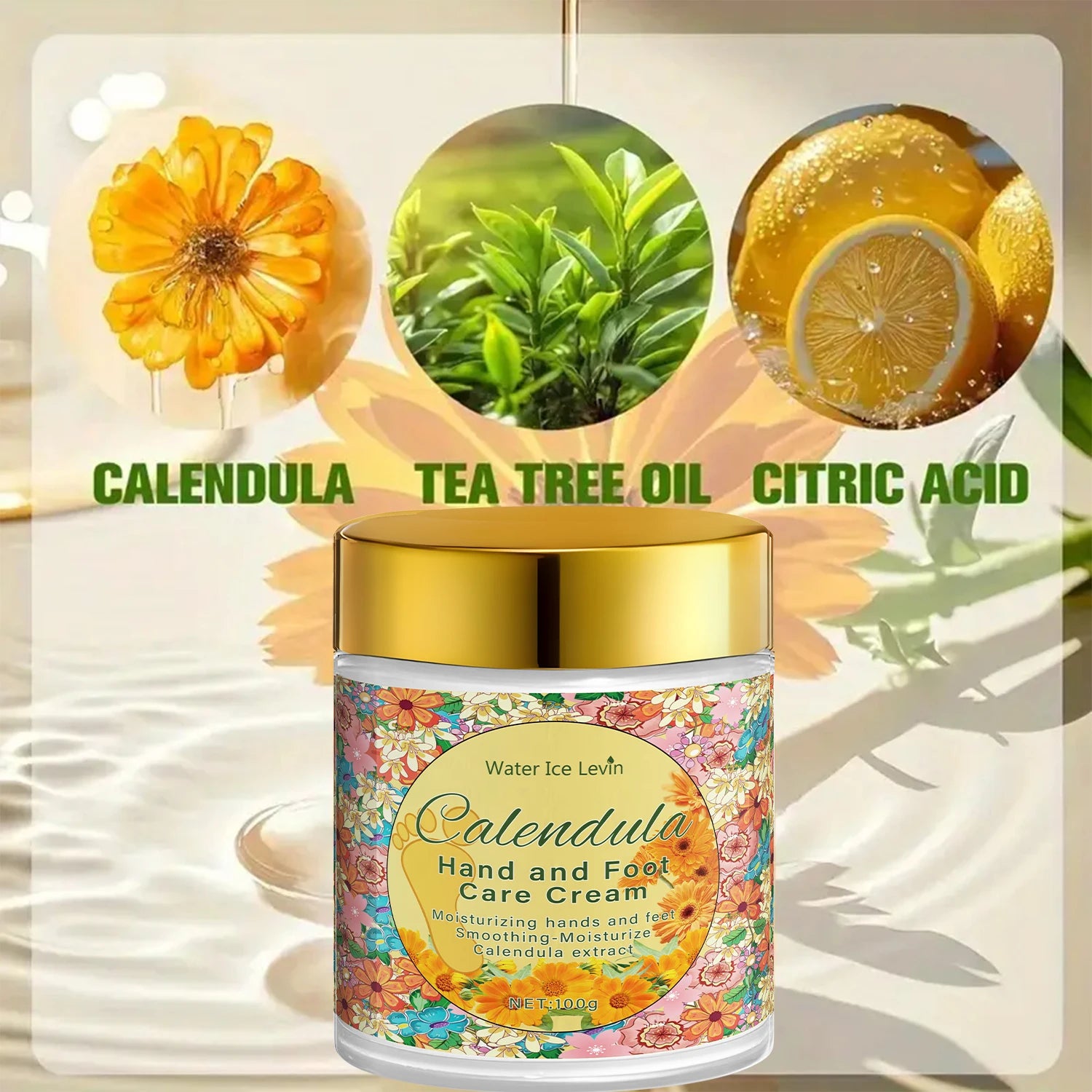 Calendula Hand and Foot Cream Intense Moisturizer for Dry Cracked Skin - 3
