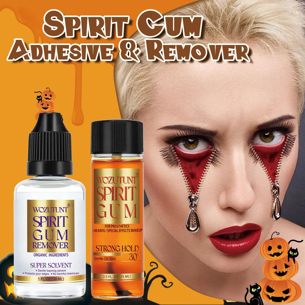 Spirit Gum Adhesive Remover and Hair Wax Stick Set for SFX Makeup