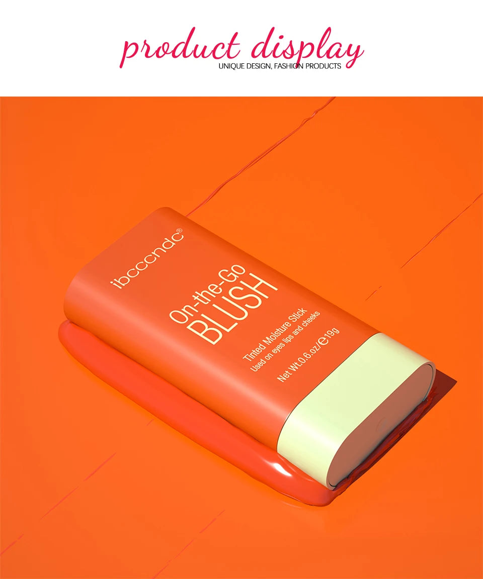 Tinted Moisturizing Blush Stick for Cheeks and Lips