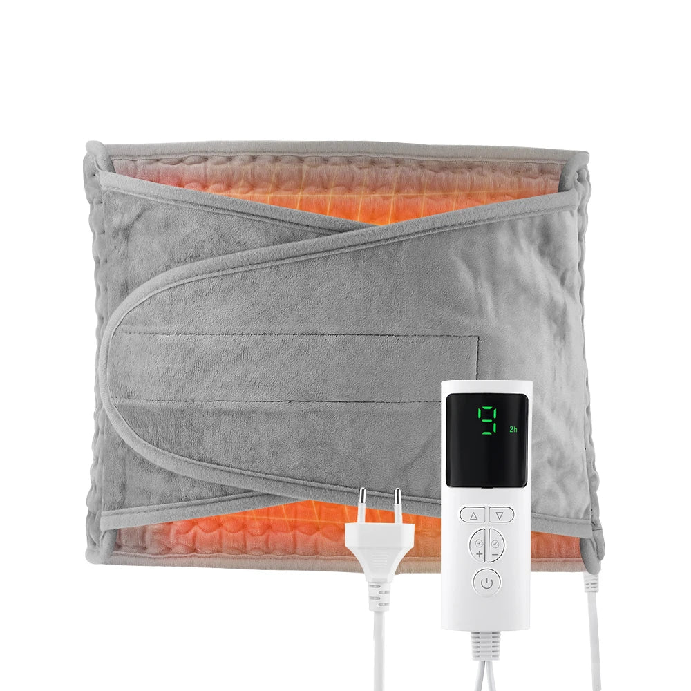 Electric Heating Pad with Waist Belt for Pain Relief and Warmth