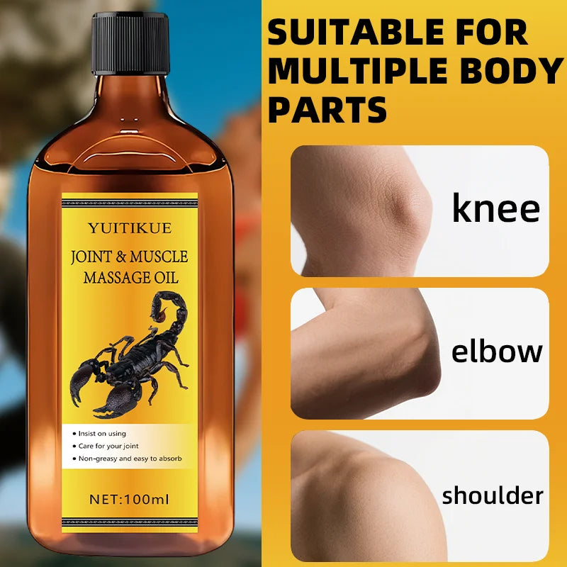100ml Joint and Muscle Massage Oil Natural Body Care Relief - 4