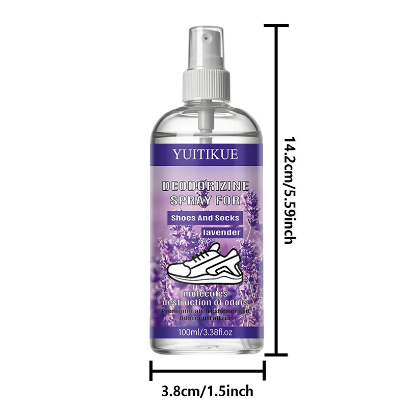 YUITIKUE Lavender Shoe and Sock Deodorizer Spray 100ml