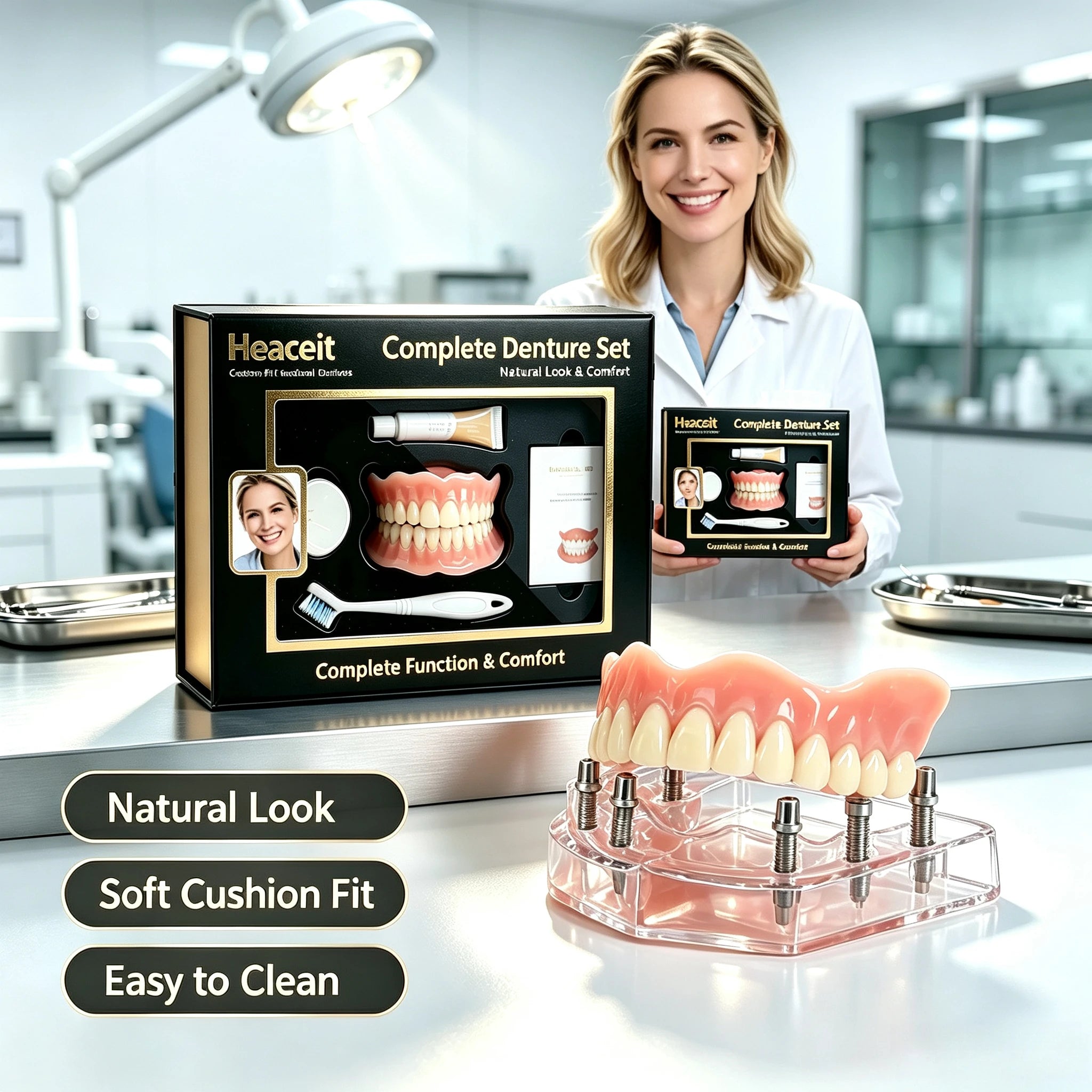 Comfort Fit Fake Teeth Set for Natural Smile - 2