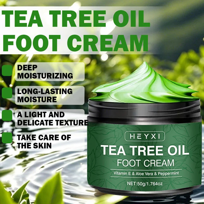 Heyxi Tea Tree Oil Foot Cream Deep Moisturizing Heel Repair