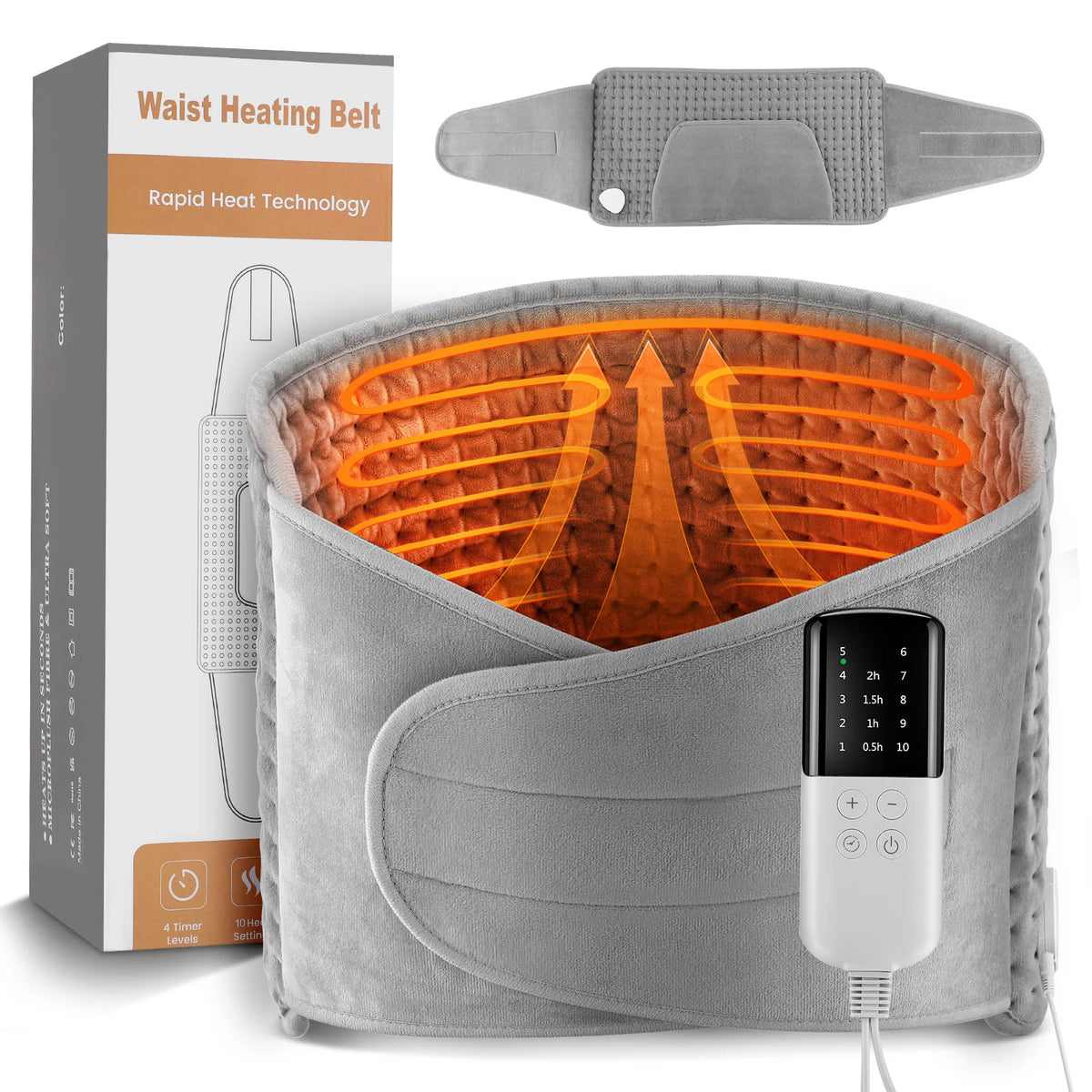 Electric Heated Waist Wrap with Hand Pockets