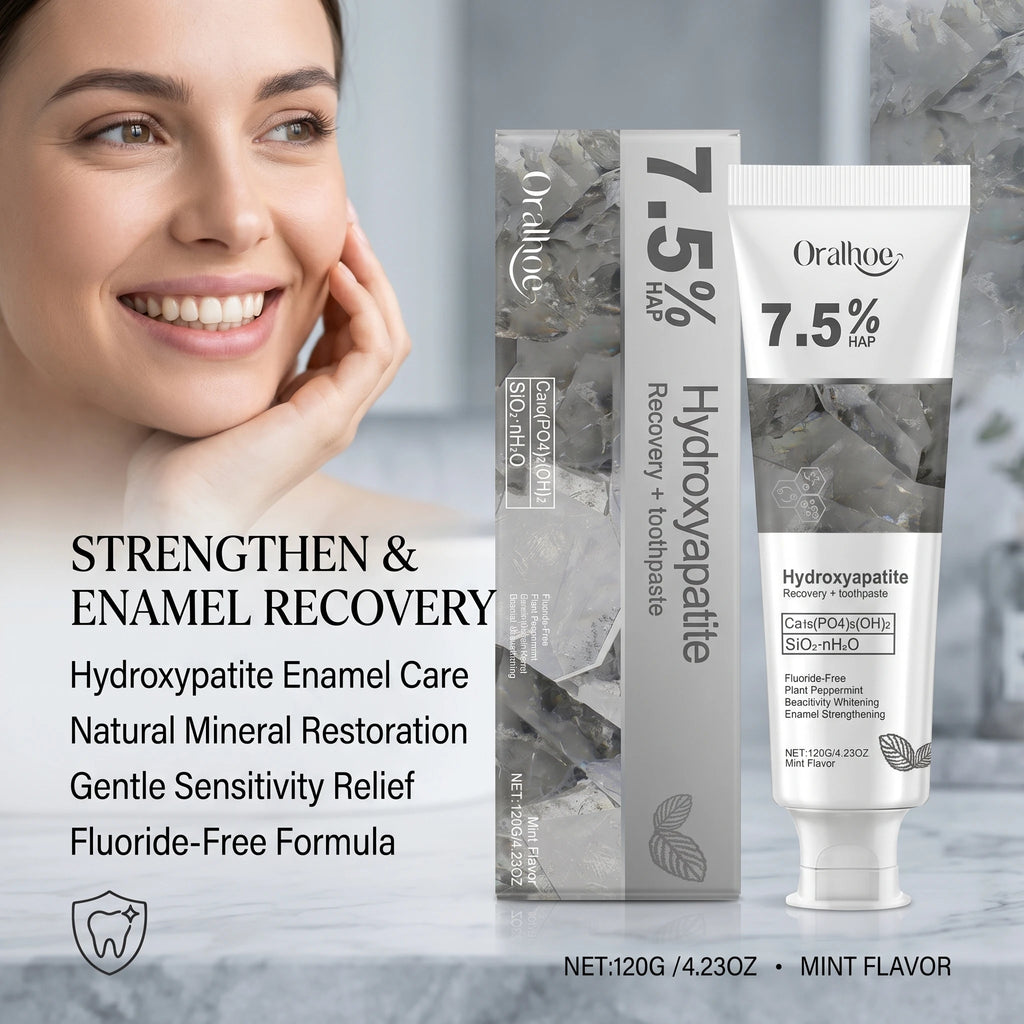 Hydroxyapatite Enamel Repair and Whitening Toothpaste