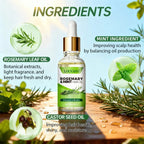 Rosemary Mint Hair Thermal Protection Spray and Nourishing Oil Set