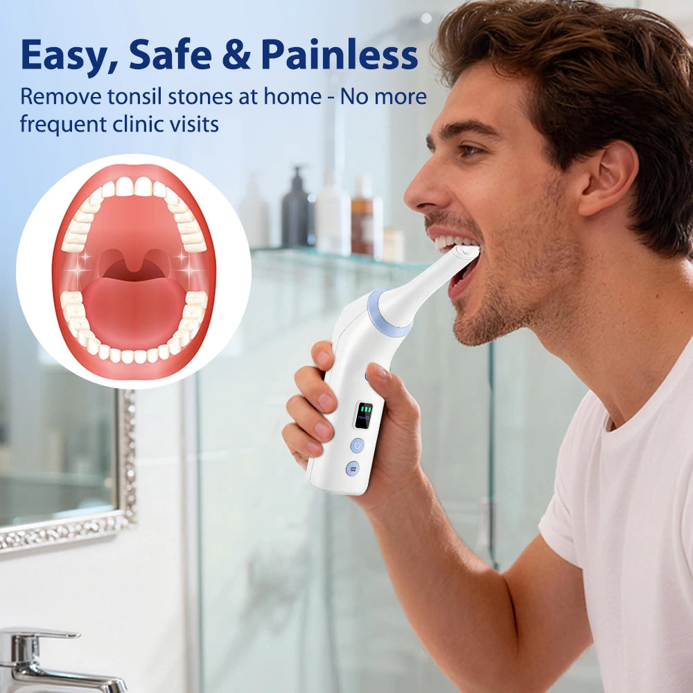 Portable Electric Tonsil Stone Remover with LED Light
