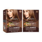 Argan Oil Hair Color Shampoo 4 in 1 Plant Extract Unisex Coloring