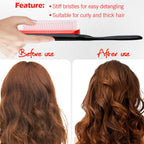 5 Piece Hair Detangling Comb and Styling Brush Set for Curly Hair