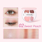 4 Color Eyeshadow Palette Waterproof Matte and Shimmer Makeup Kit