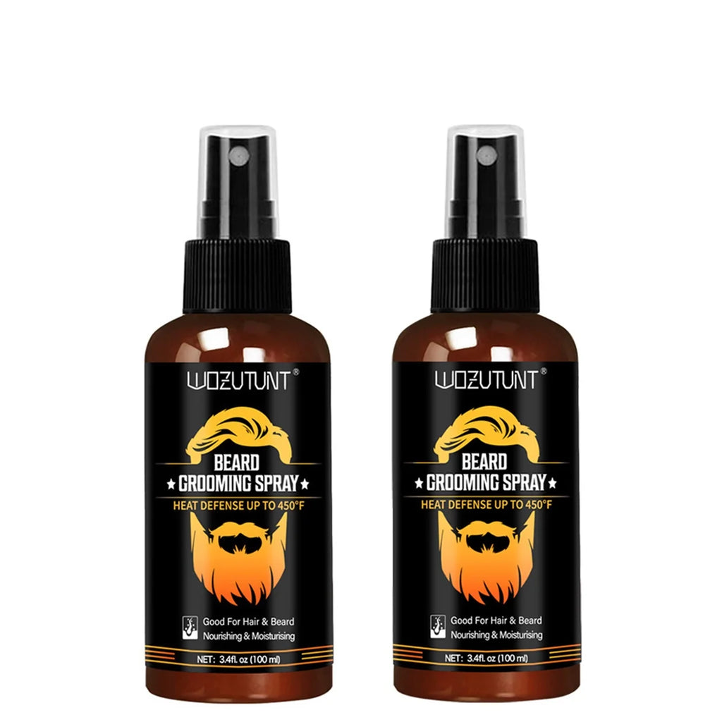 Beard Grooming Spray Moisturizing and Nourishing Serum for Men 2 Pack