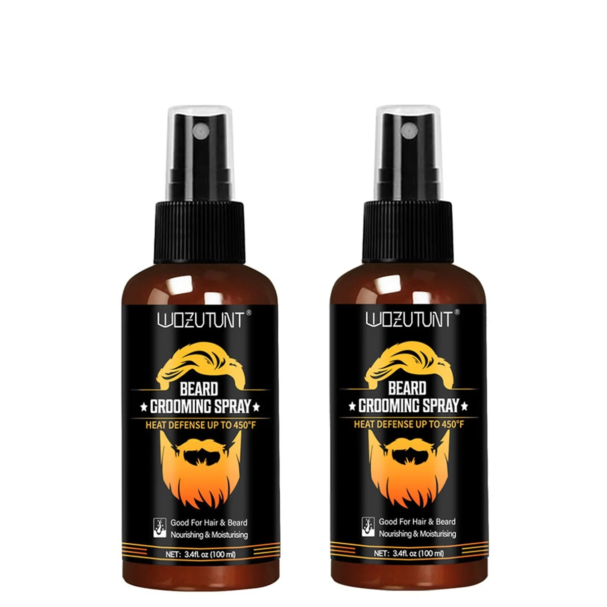 Beard Grooming Spray Moisturizing and Nourishing Serum for Men 2 Pack