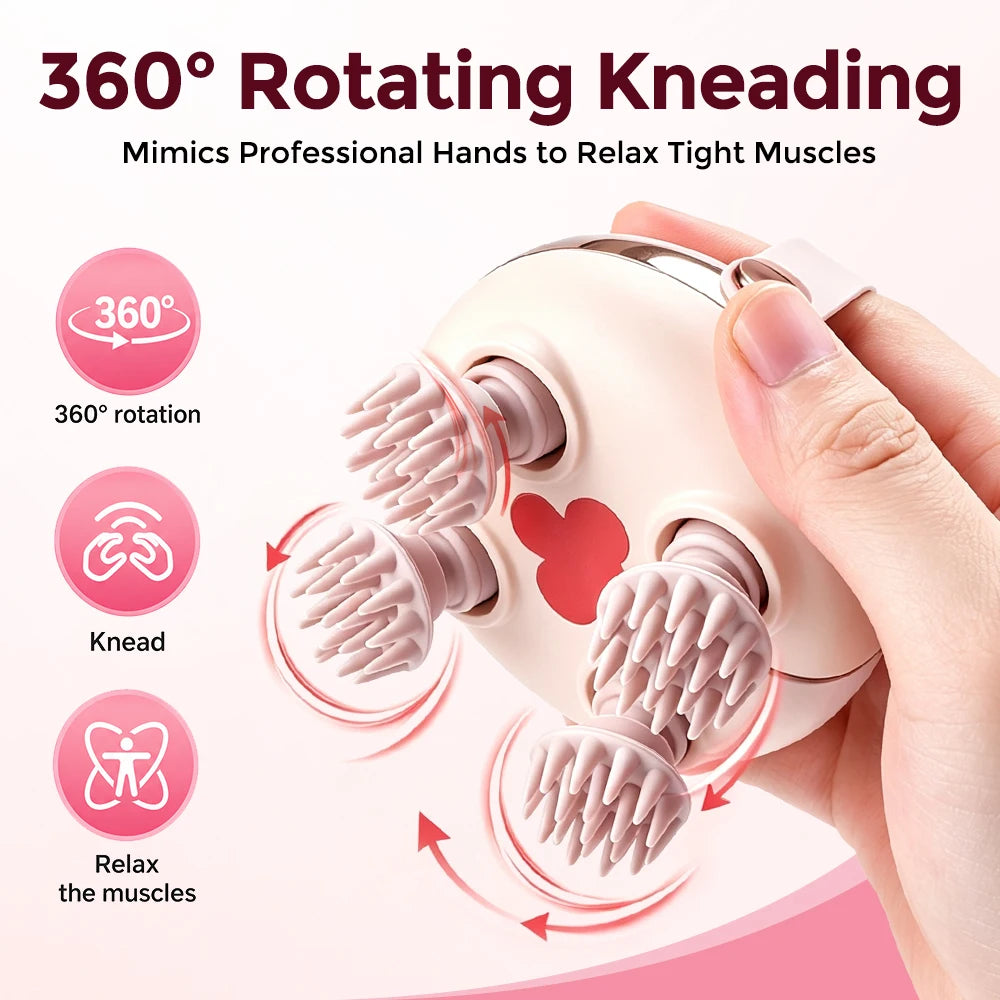 Electric Waterproof Scalp Massager for Hair Growth and Relaxation