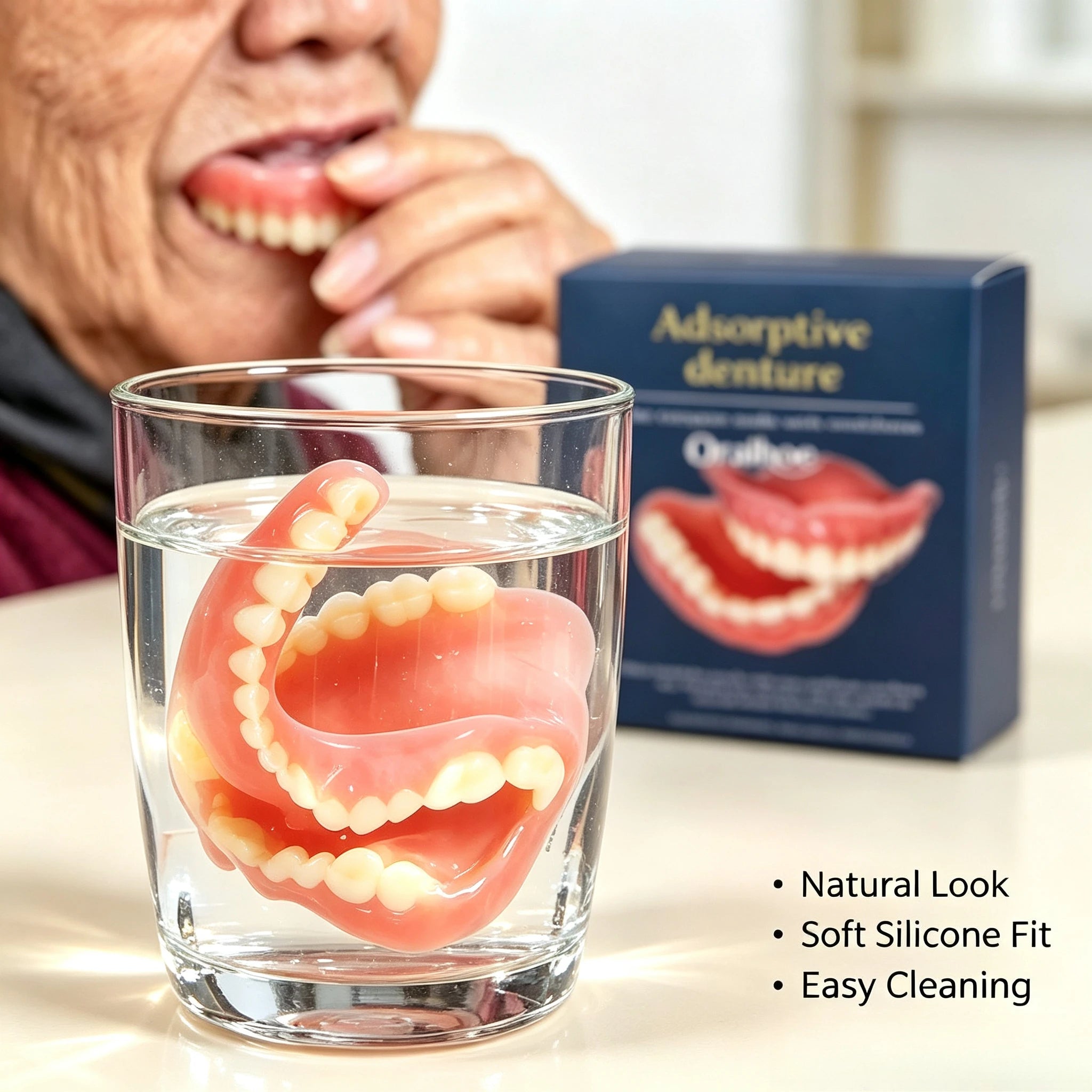 Comfort Fit Silicone Dentures for Natural Smile - 1