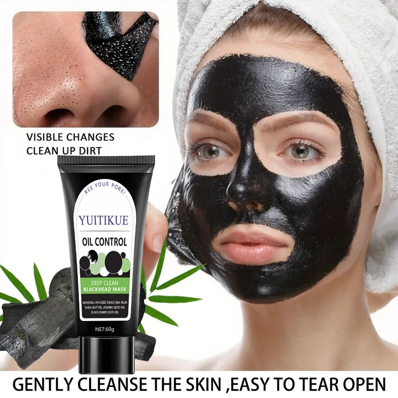 YUITIKUE Bamboo Charcoal Blackhead Mask Deep Pore Cleansing Peel Off 60g