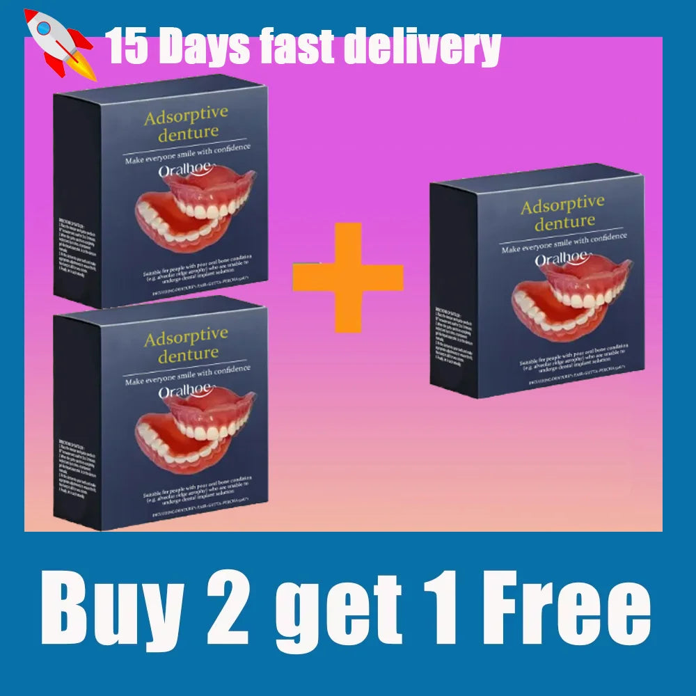 Comfort Fit Silicone Dentures for Natural Smile