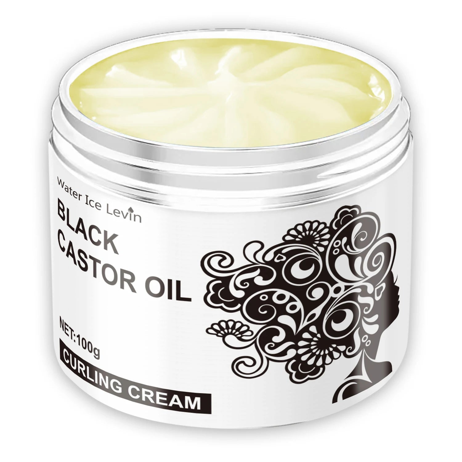 Black Castor Oil Curly Hair Elasticity Cream 100g