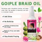 Rinse Free Braid Shampoo and Nourishing Braid Essence Oil Set