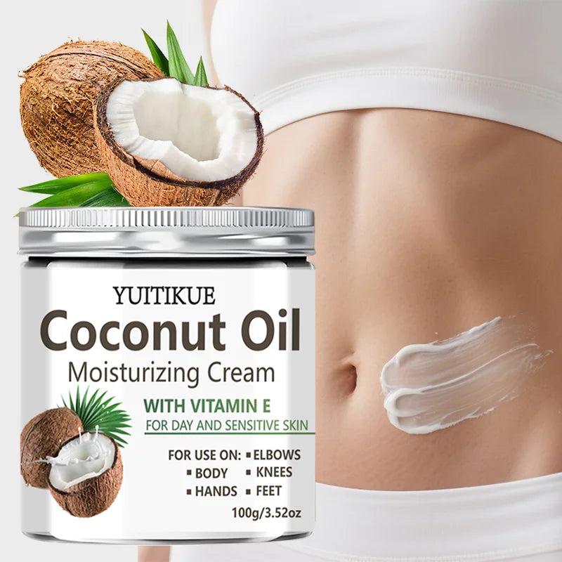 YUITIKUE Coconut Oil Moisturizing Body Cream for Dry Skin 100g - 2