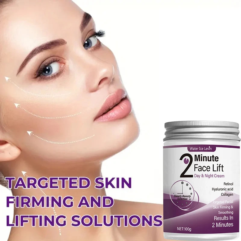 2 Minute Facial Lift Cream with Retinol Hyaluronic Acid and Collagen