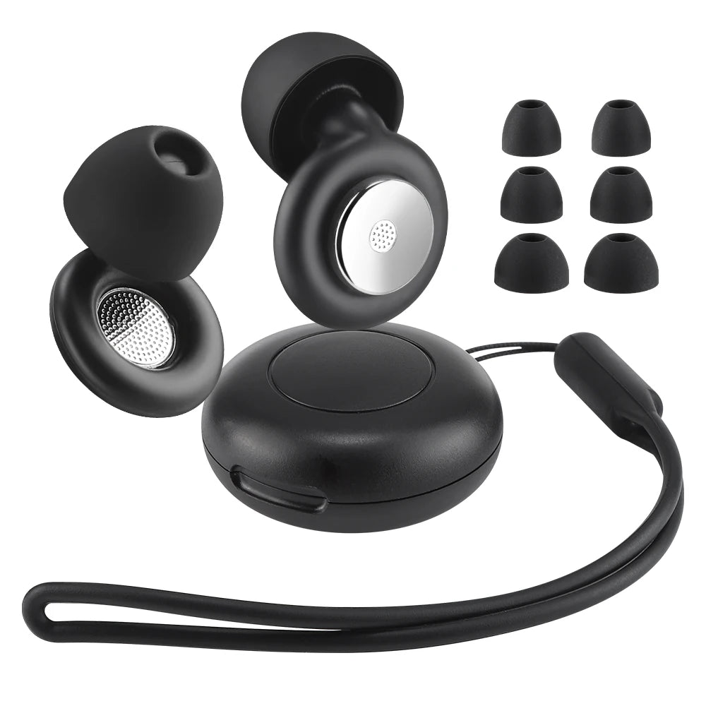 Reusable Noise-Canceling Sleep Earplugs for Side Sleeping