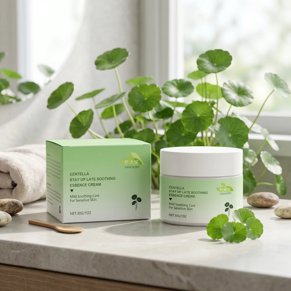Centella Asiatica Soothing Cream for Sensitive Skin Redness Relief