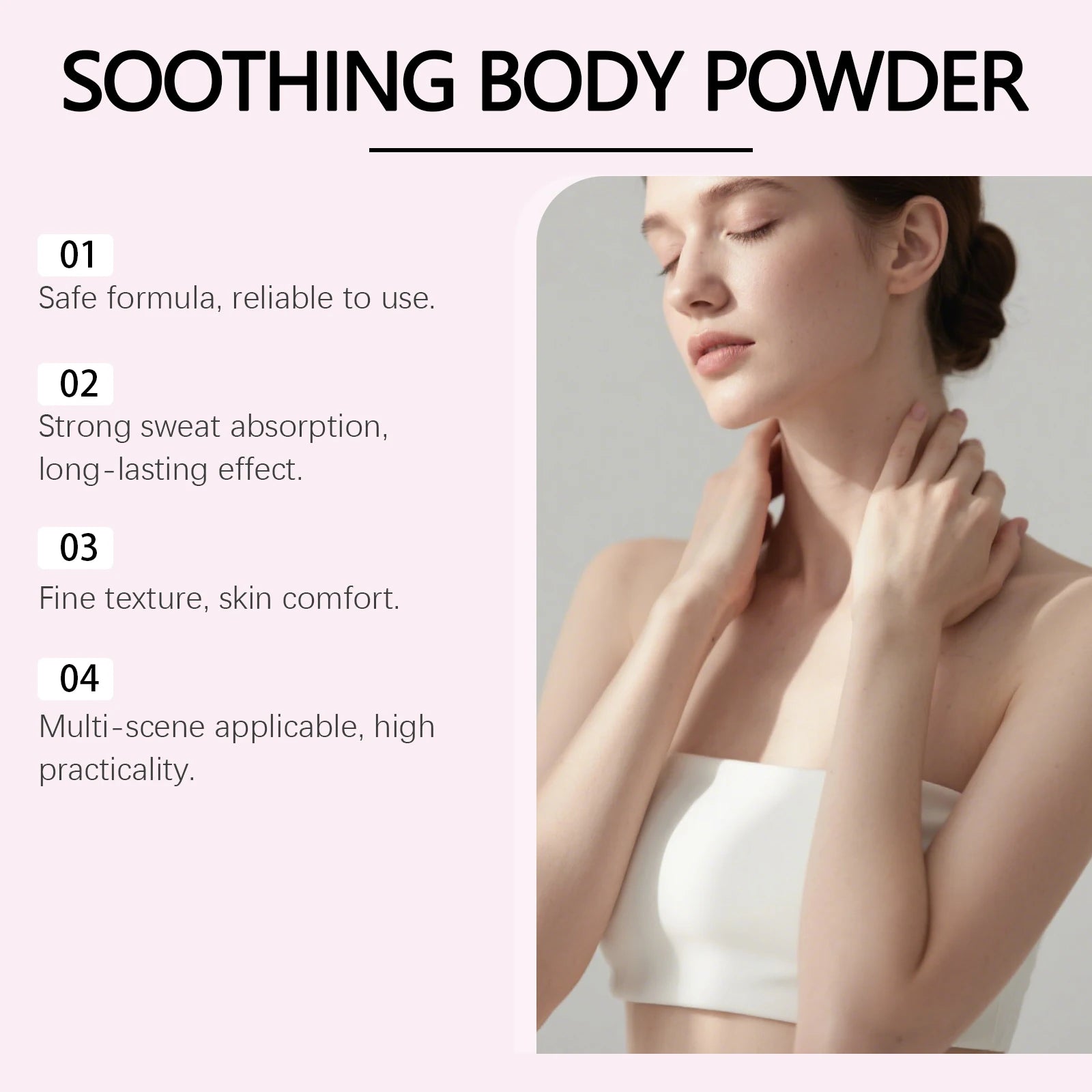 Sweat-Absorbing All-Over Body Powder for Cooling Comfort - 5