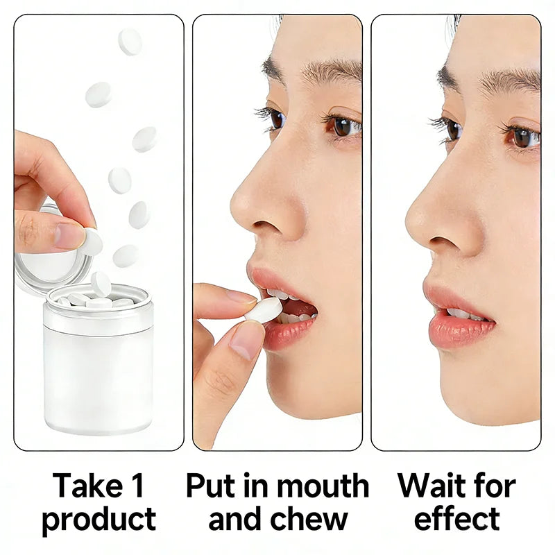 Yuitikue Probiotic Toothpaste Tablets 2-in-1 Teeth Whitening Mouthwash - 9