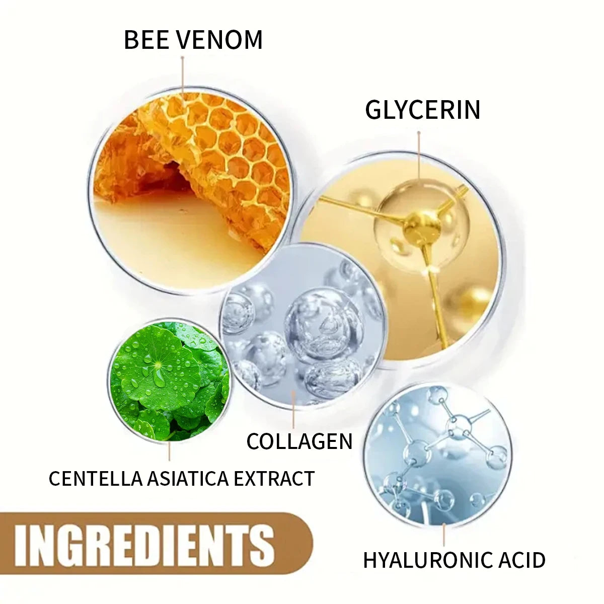 Bee Venom Honey Skincare Stick Portable Anti Aging Face Moisturizer - 8
