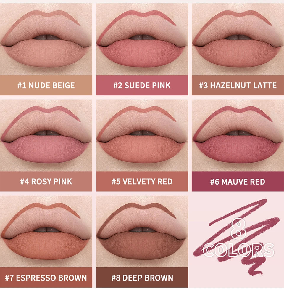 Waterproof Matte Lip Liner Pencil for Long-Lasting Lip Contouring