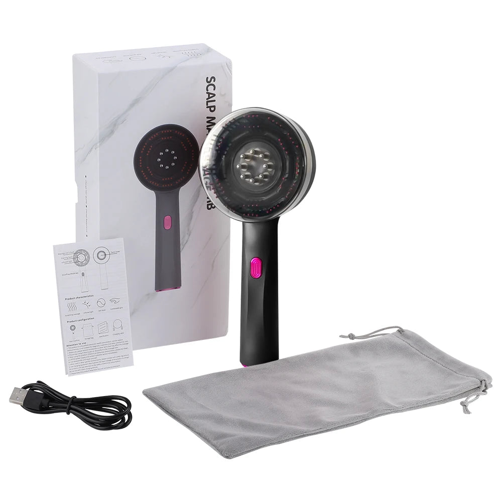 Electric Infrared Scalp Massager and Hair Oil Applicator - 22
