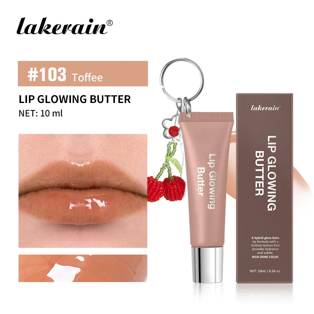 Hydrating Lip Gloss with Keychain for On-the-Go Shine - 25