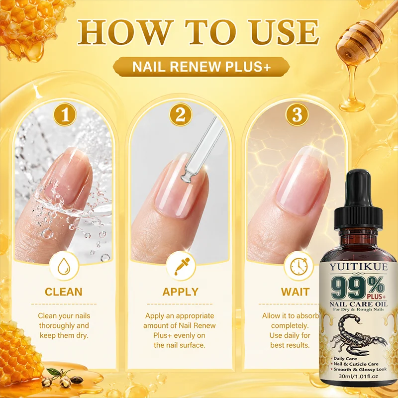 YUITIKUE Nail Care Oil Moisturizing Cuticle Treatment for Dry Nails