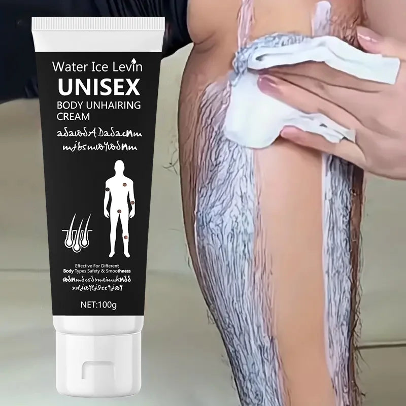Water Ice Levin Unisex Hair Removal Cream Gentle Body Depilatory 100g