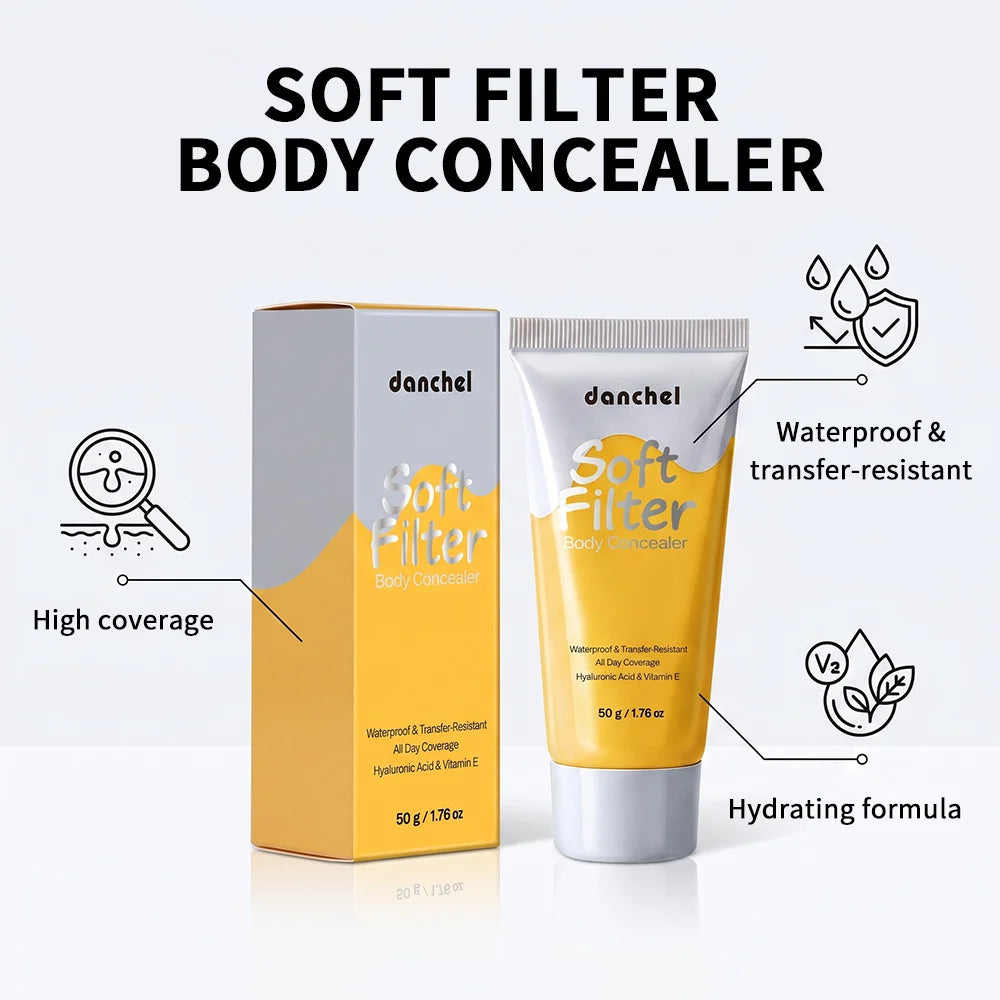 Waterproof Full Coverage Body Concealer for Scars and Tattoos - 2