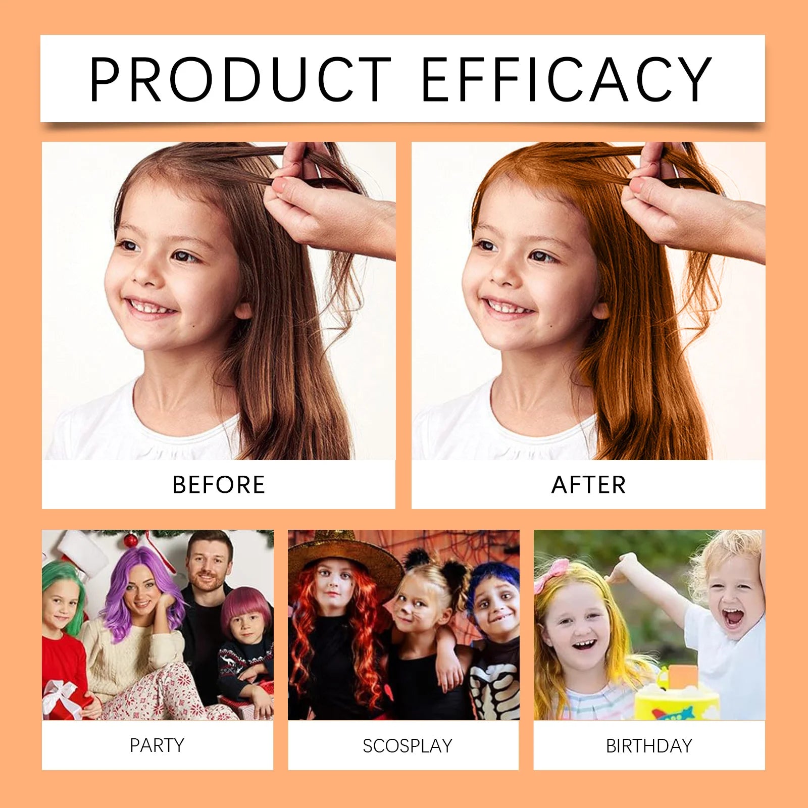 Temporary Hair Color Wax for Kids Parties - 22