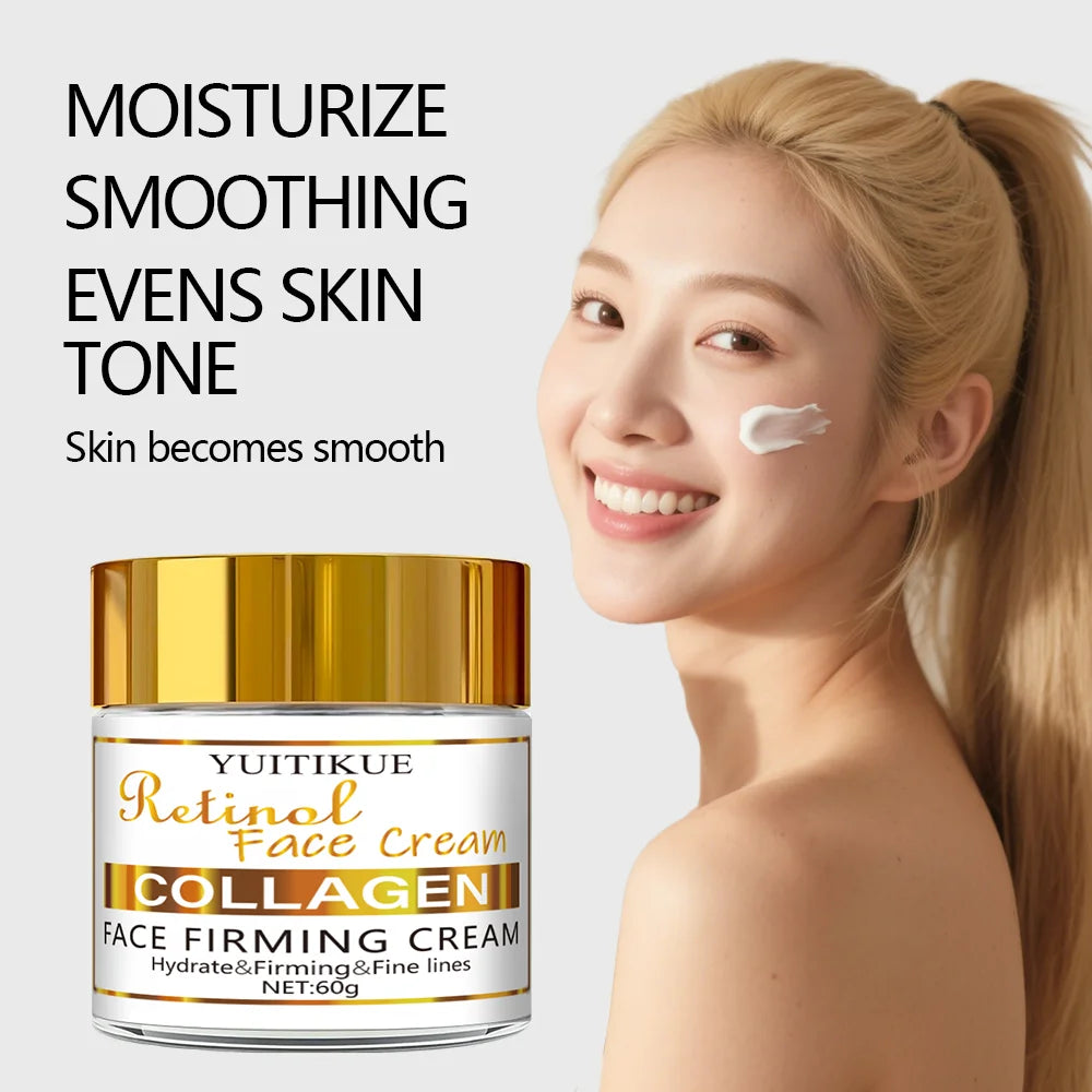 YUITIKUE Retinol Collagen Face Cream Anti Aging Firming Moisturizer 60g