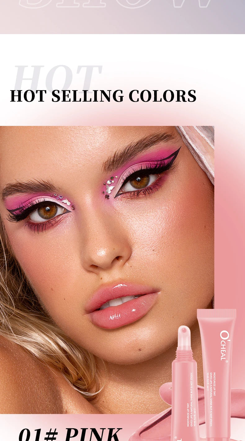 O'CHEAL Moisturizing Lip Gloss Waterproof Long Lasting Tinted Makeup