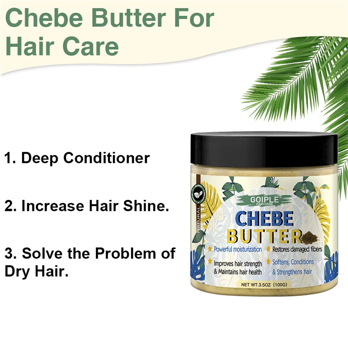 Goiple Chebe Hair Growth Set Nourishing Oil Powder and Mask Kit - 20