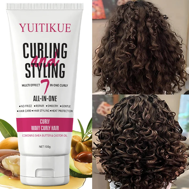 7-in-1 Curling Cream 100g for Curly and Wavy Hair