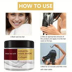 Collagen Keratin Hair Mask Moisturizing Conditioner for Damaged Hair 100g