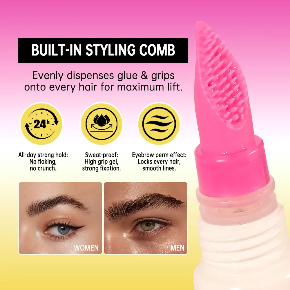 Long-Lasting Brow Lamination Gel for Defined Brows - 3