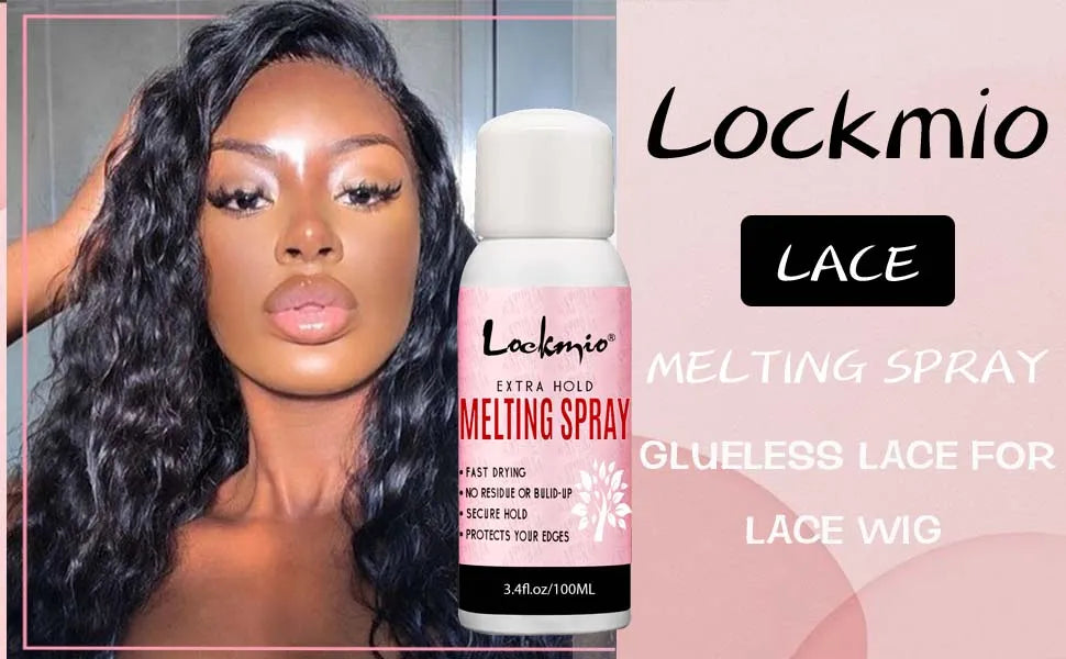 Lace Wig Adhesive Melting Spray Edge Control Wax Stick and Remover Kit - 7