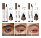 Waterproof Multi-Fork Liquid Eyebrow Pen for Natural Brows