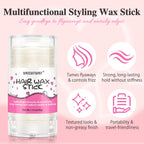 Hair Styling Wax Stick for Smoothing Frizzy Hair and Flyaways 40g