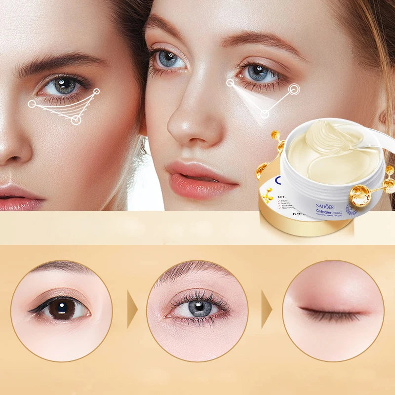 Sadoer Collagen Eye Mask Deep Moisturizing Anti Aging Eye Treatment