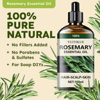 Rosemary Essential Oil 100ml for Hair Scalp and Skin Care