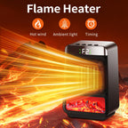 Portable Electric Space Heater with PTC Fast Heating and LED Display